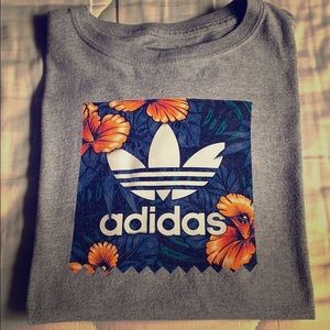 Adidas Youth Hawaiian Print Tee
